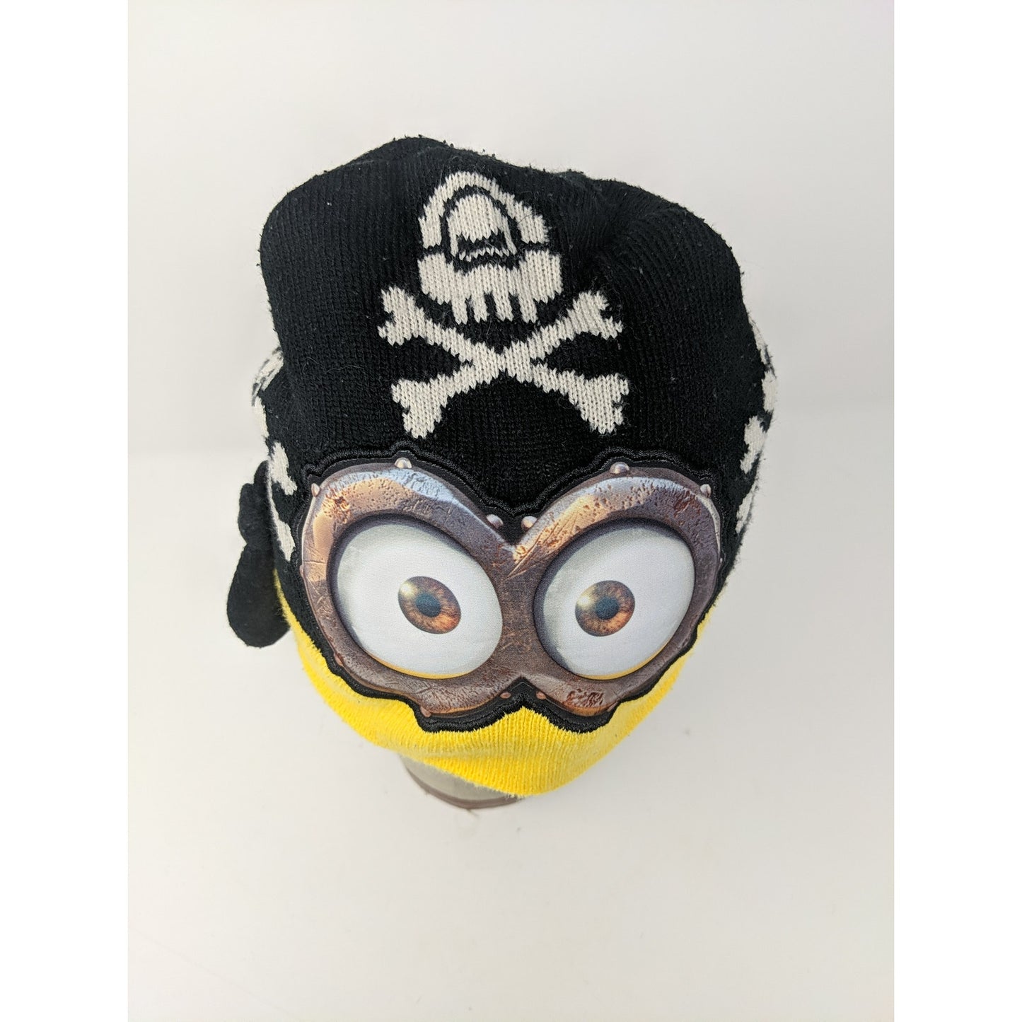 Kids Illumination Entertainment Minions Pirate Beanie Yellow & Black Hat
