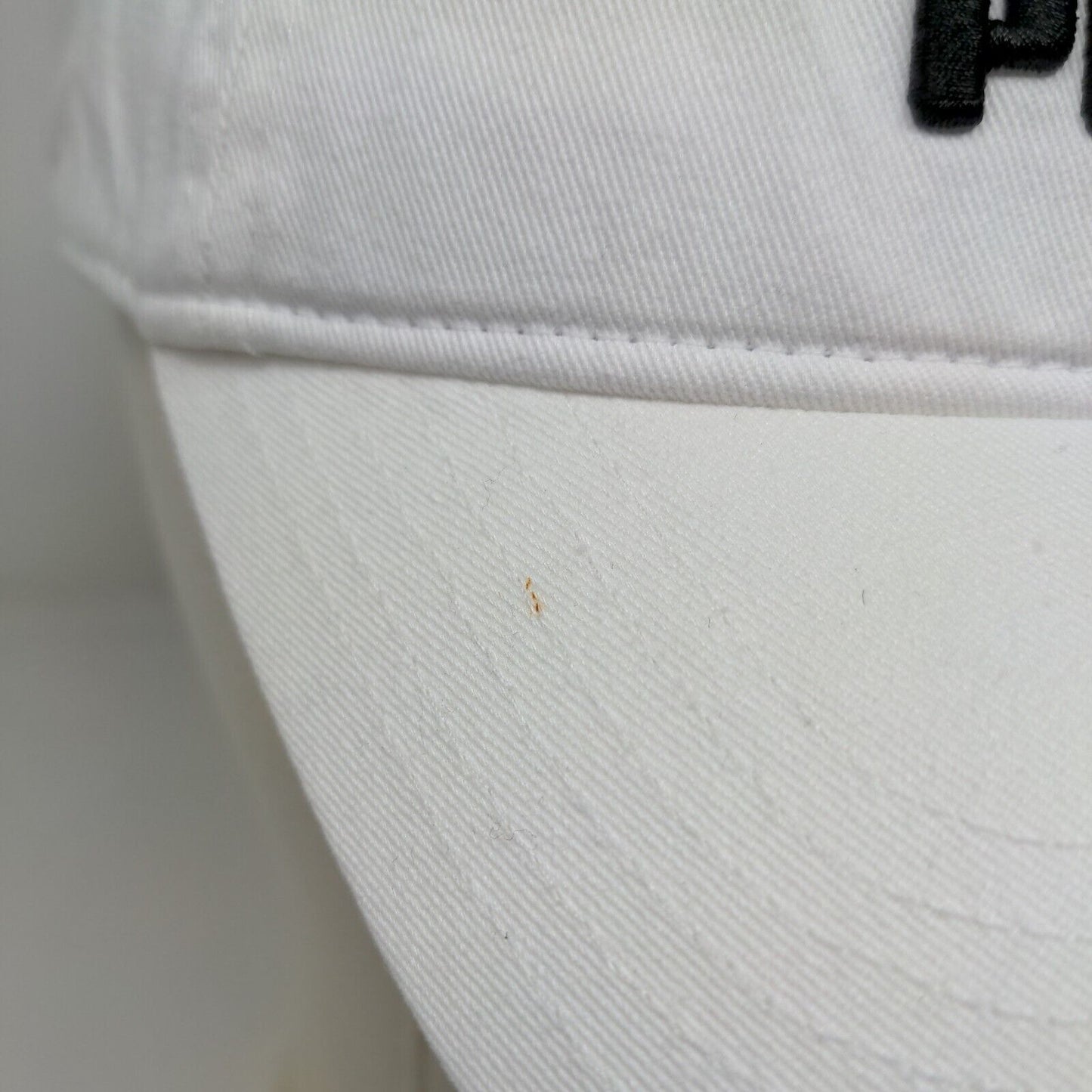 Puma Men's Slideback Hat White One Size Embroidered Logo 100% Cotton