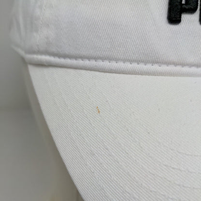 Puma Men's Slideback Hat White One Size Embroidered Logo 100% Cotton