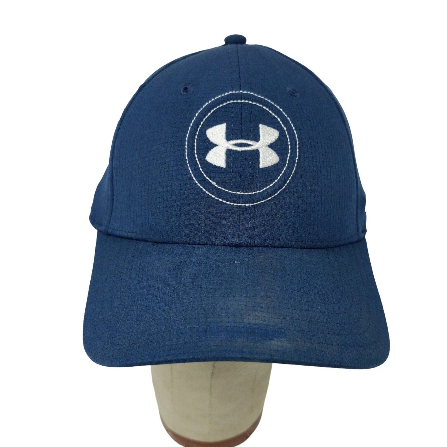 Under Armour Mens Golf Hat Blue Size M/L Embroidered Logo Polyester