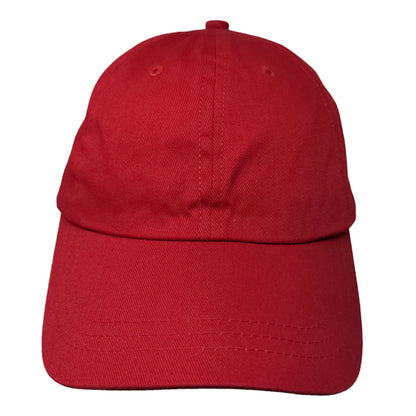 Unbranded Men's Slideback Hat Red Adjustable Blank Baseball Cap