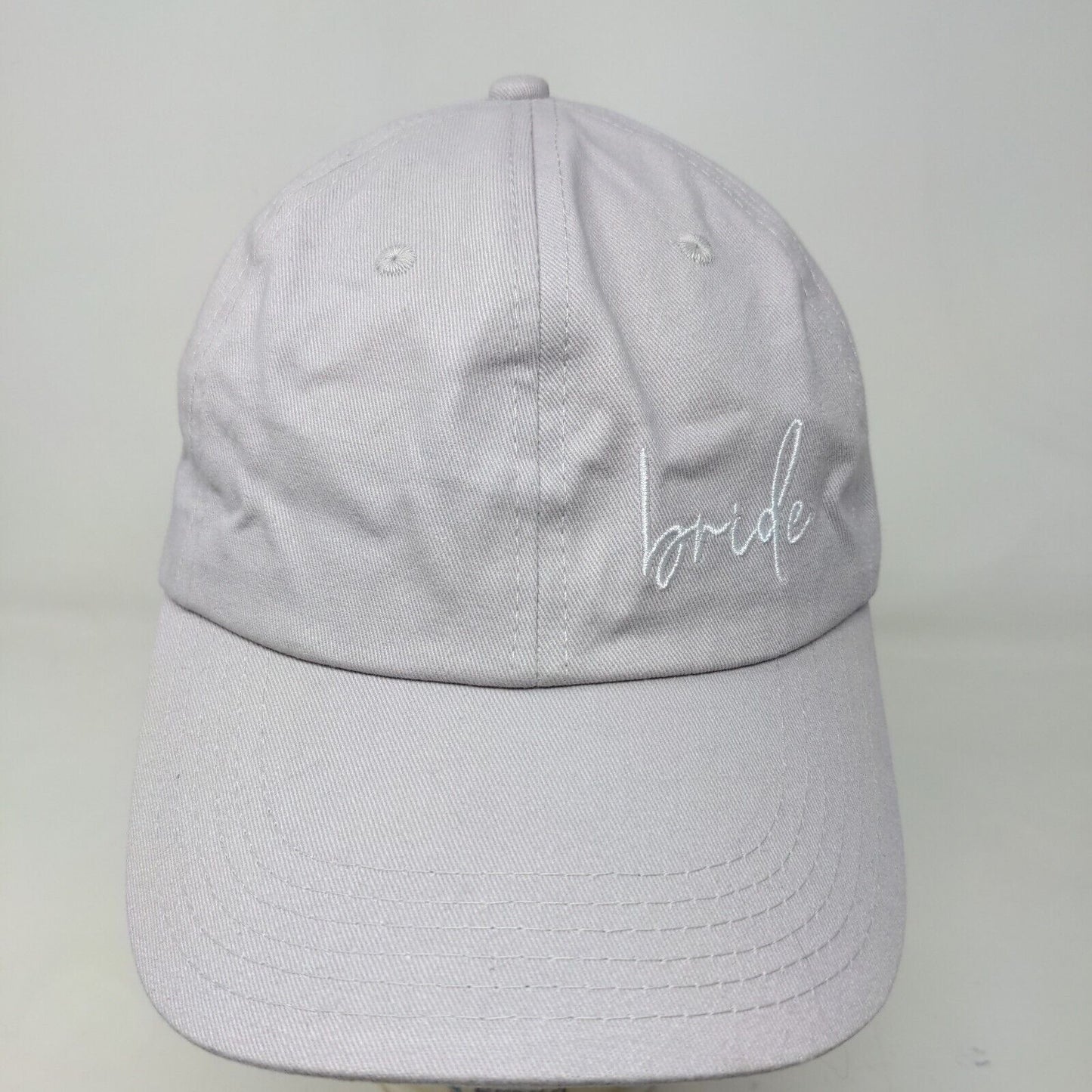 Unbranded Women's Slideback Hat Cap Purple Embroidered Bride Logo Wedding