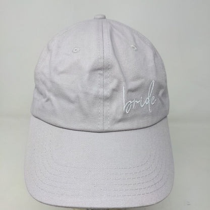 Unbranded Women's Slideback Hat Cap Purple Embroidered Bride Logo Wedding