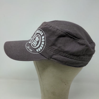 Hofbrauhaus Munchen Men's Slideback Hat Gray Graphic Logo Cotton Beer