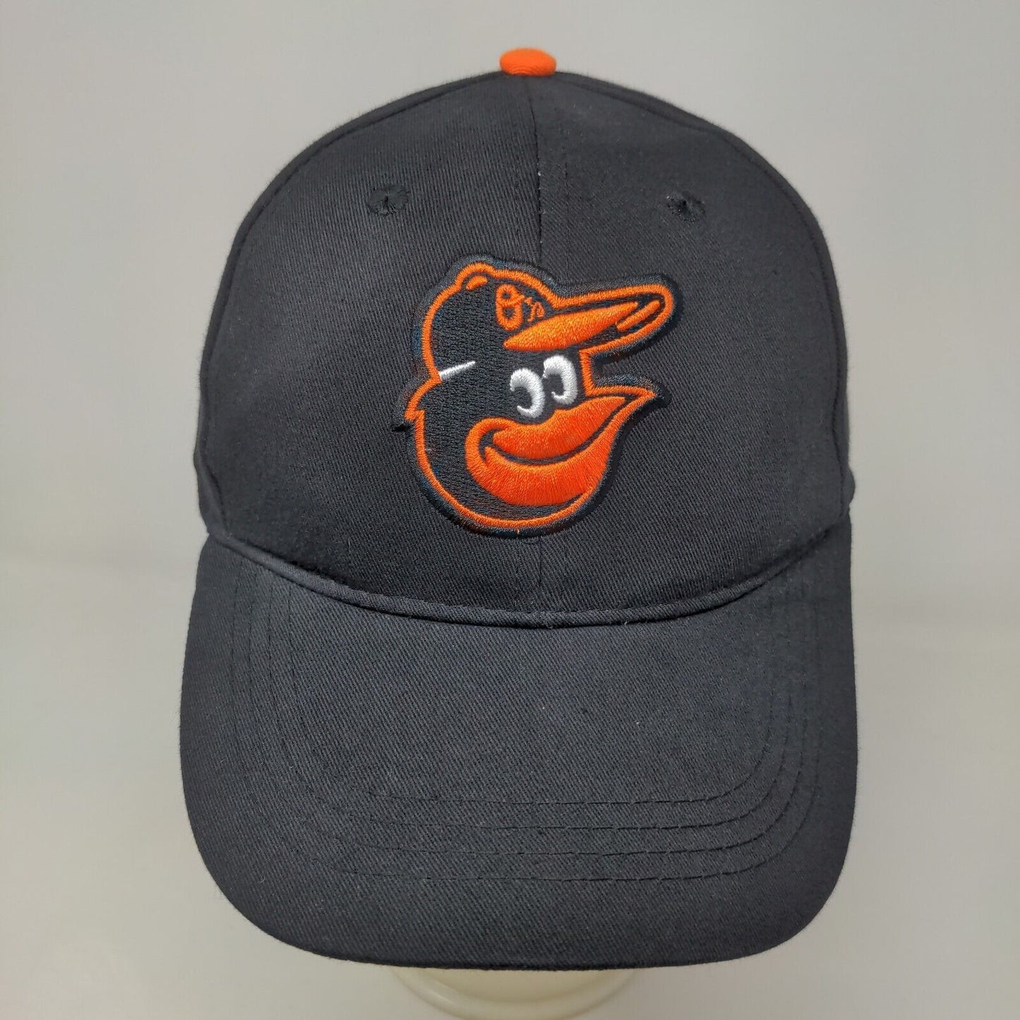 Baltimore Orioles Men's Strapback Hat Black Size OS Embroidered Logo