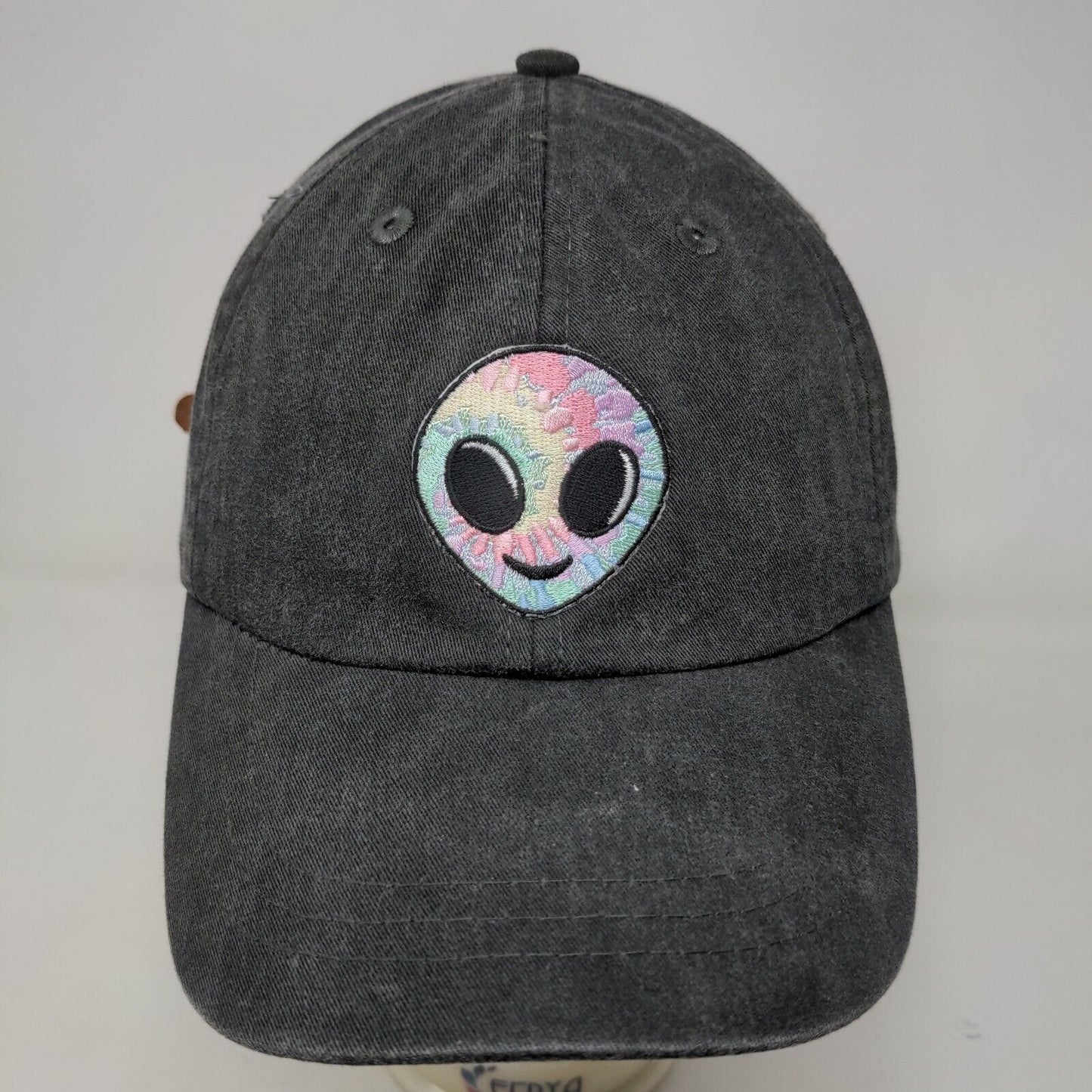 Unbranded Men's Slideback Hat Gray Adjustable Colorful Alien Embroidered Logo