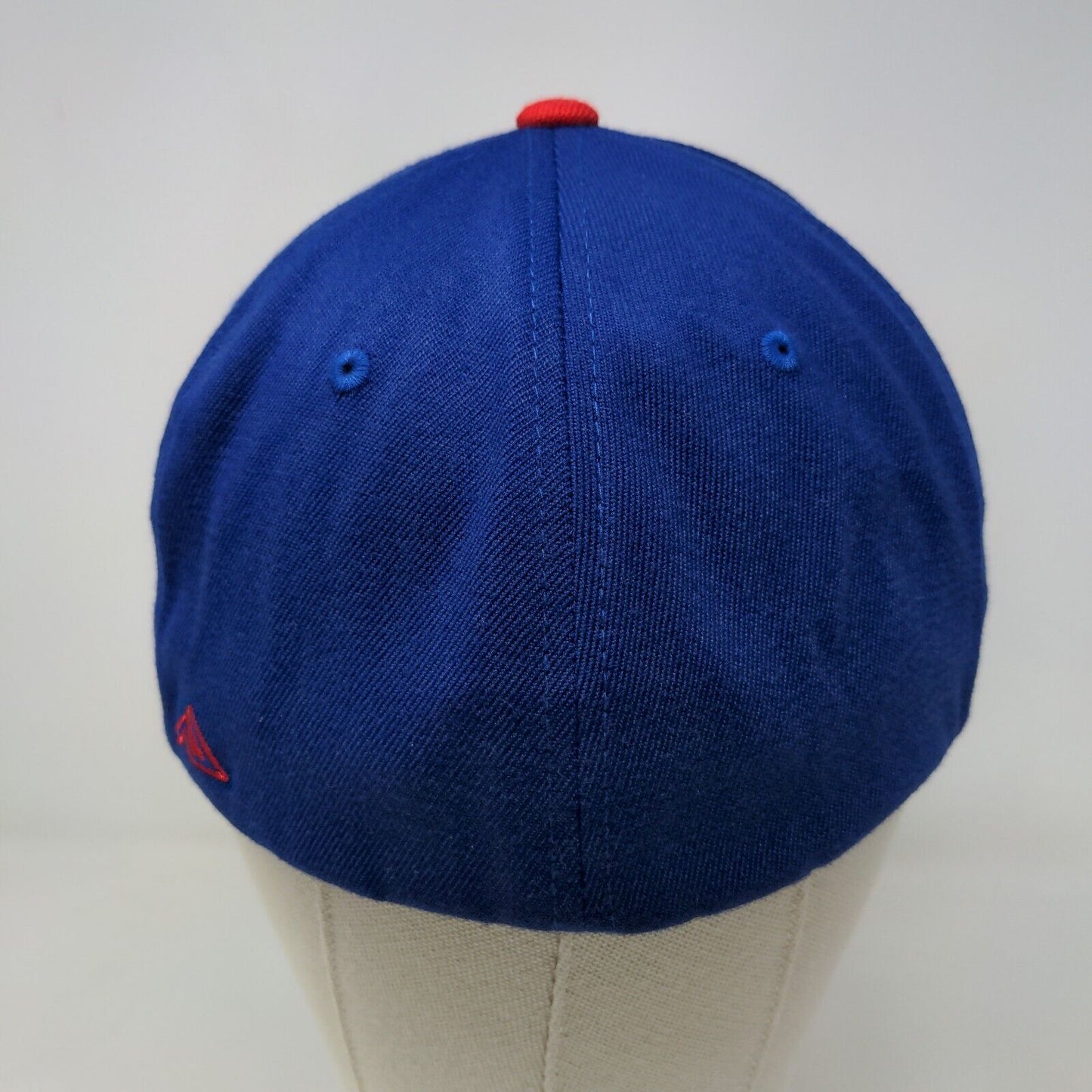 Pacific Headwear Men's Fitted Hat Blue Red Size S/M Embroidered SR Logo