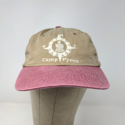 Sportsman Men's Camp Pyoca Slideback Hat Tan Red Graphic Compass Logo