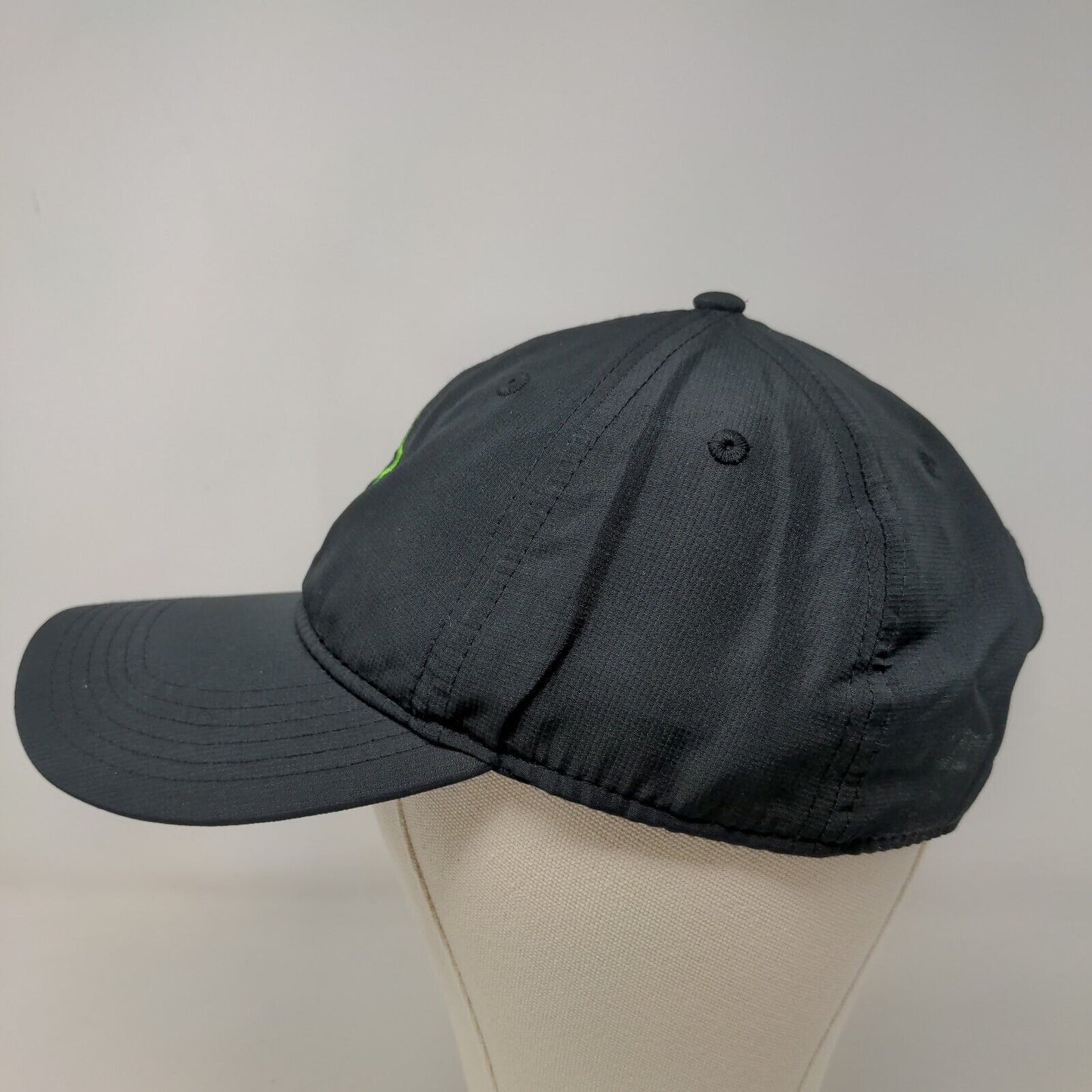 Bluemark Men's Strapback Hat Black Embroidered 1K Club Logo Vent Holes