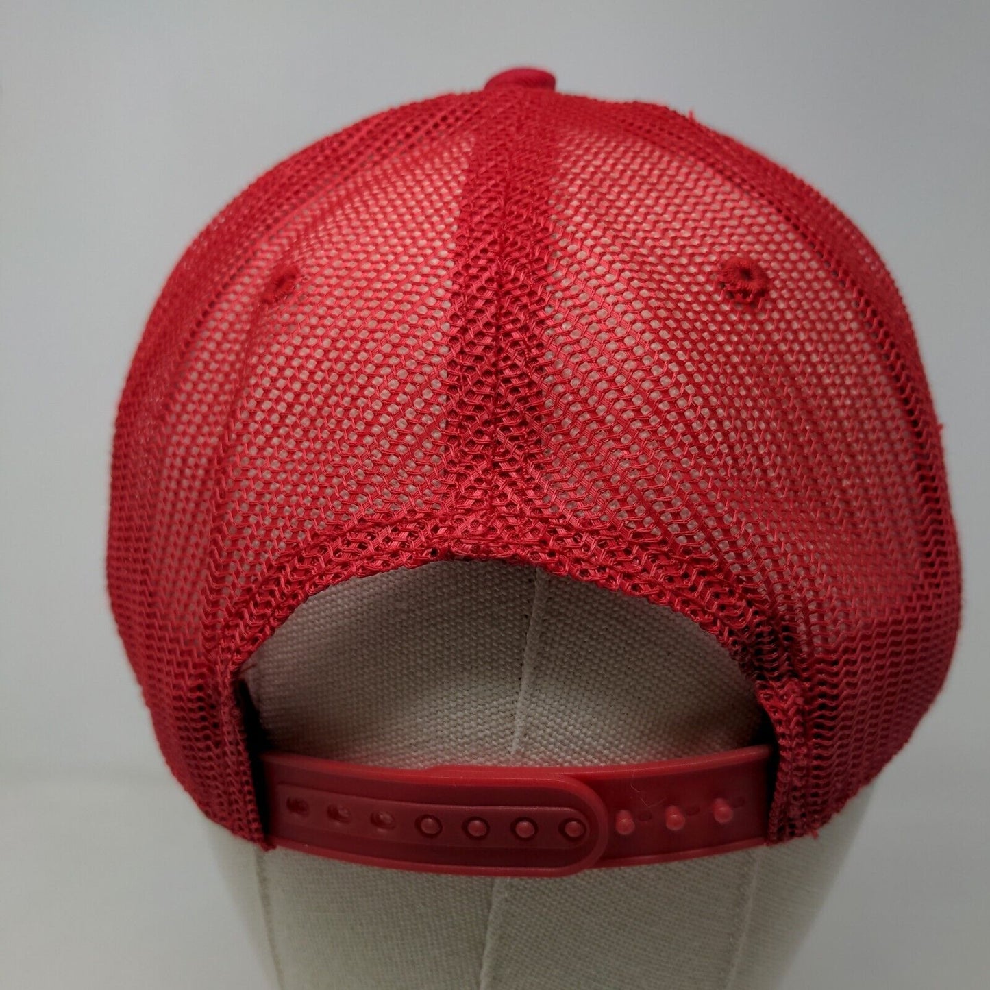 Six Flags Men's Suicide Squad Mesh Back Snapback Hat Red White Harley Quinn