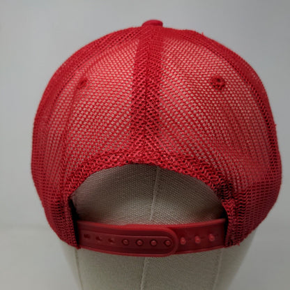 Six Flags Men's Suicide Squad Mesh Back Snapback Hat Red White Harley Quinn