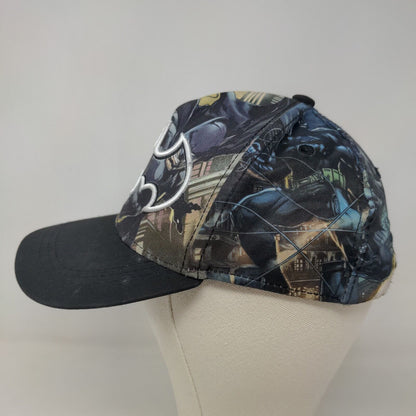 Batman Boy's Snapback Hat Multicolor S/M 4-7 Years All Over Print Embroidered