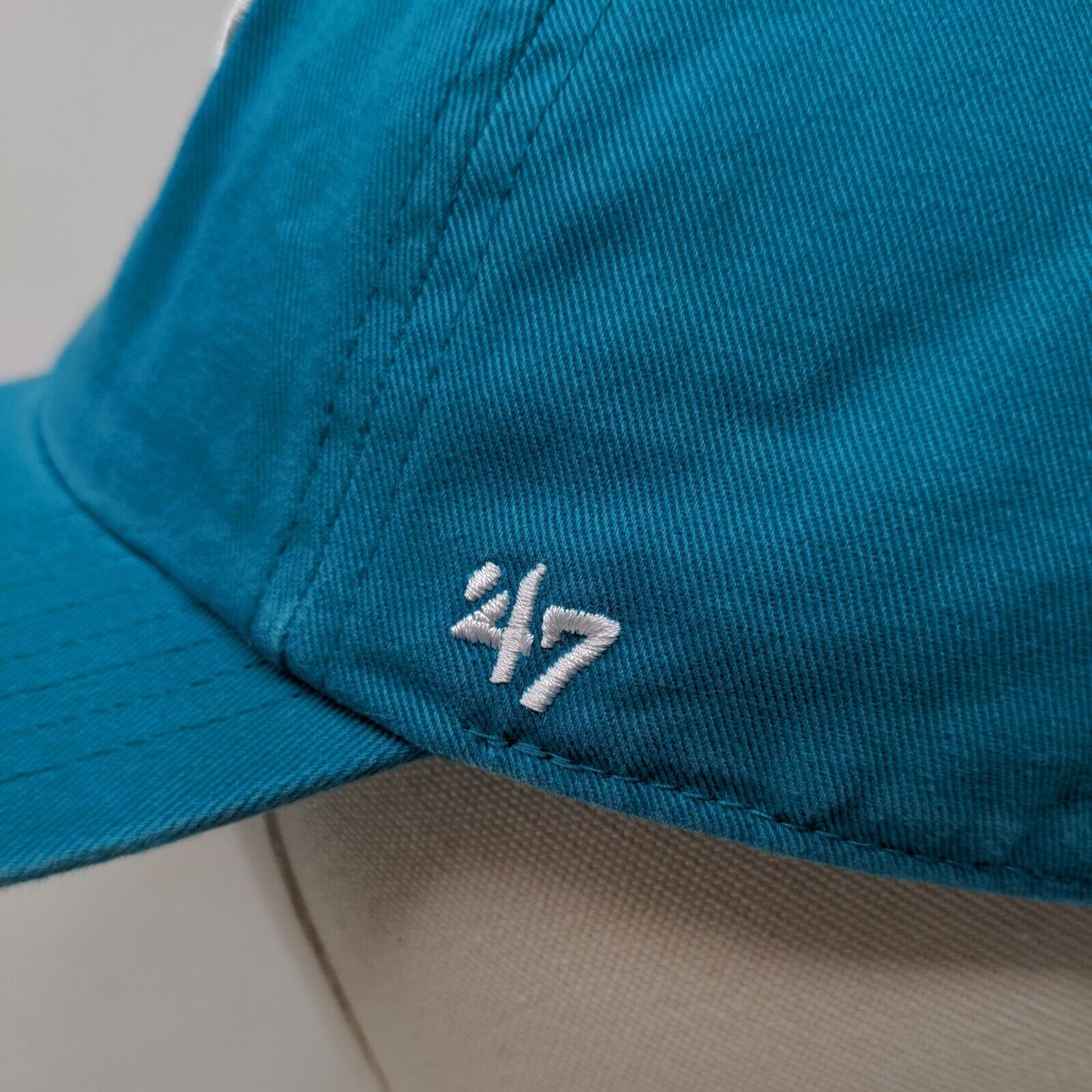 '47 Brand Men's Slideback Hat Blue OSFA NFL Miami Dolphins Embroidered Logo