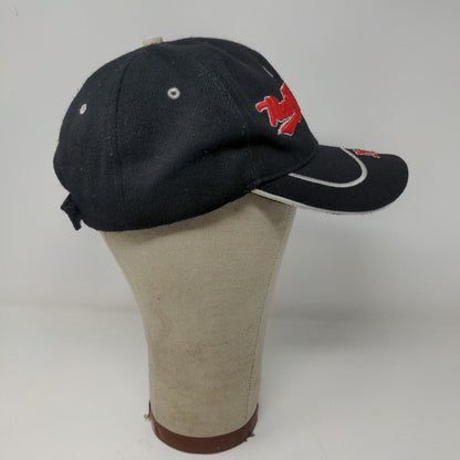 New York Strapback Baseball Hat Black Adjustable Embroidered Logo