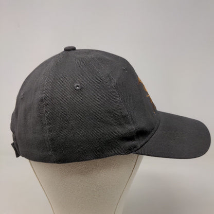 NRA National Rifle Association Men's Strapback Hat Gray OSFM 100% Cotton Logo