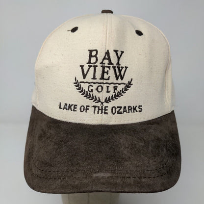 Nissin Men's Bay View Golf Snapback Hat Tan Brown OSFM Distressed