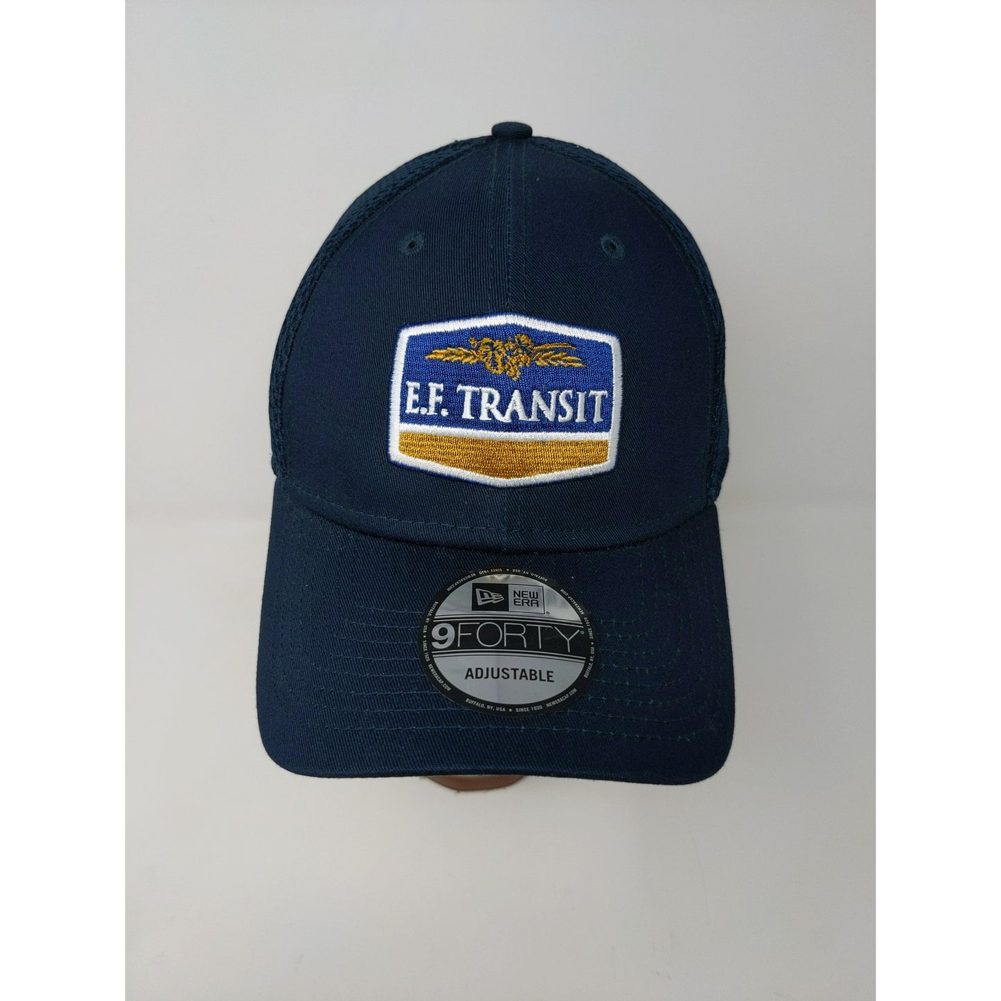 New Era 9Forty Snapback Mesh Back Hat OSFM Adjustable E.F. Transit Blue