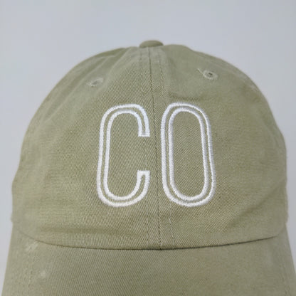 Port Authority Slideback Hat Embroidered CO Logo Green 100% Cotton