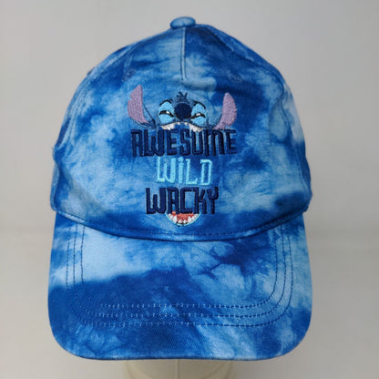 Stitch Men's Slideback Hat Blue Tie Dye Embroidered Logo Vent Holes