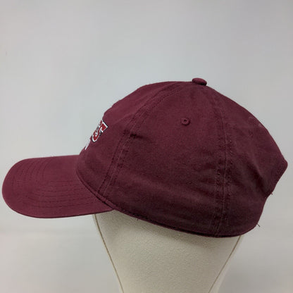 Otto UMass University of Massachusetts Slideback Hat Red OSFM Embroidered Logo