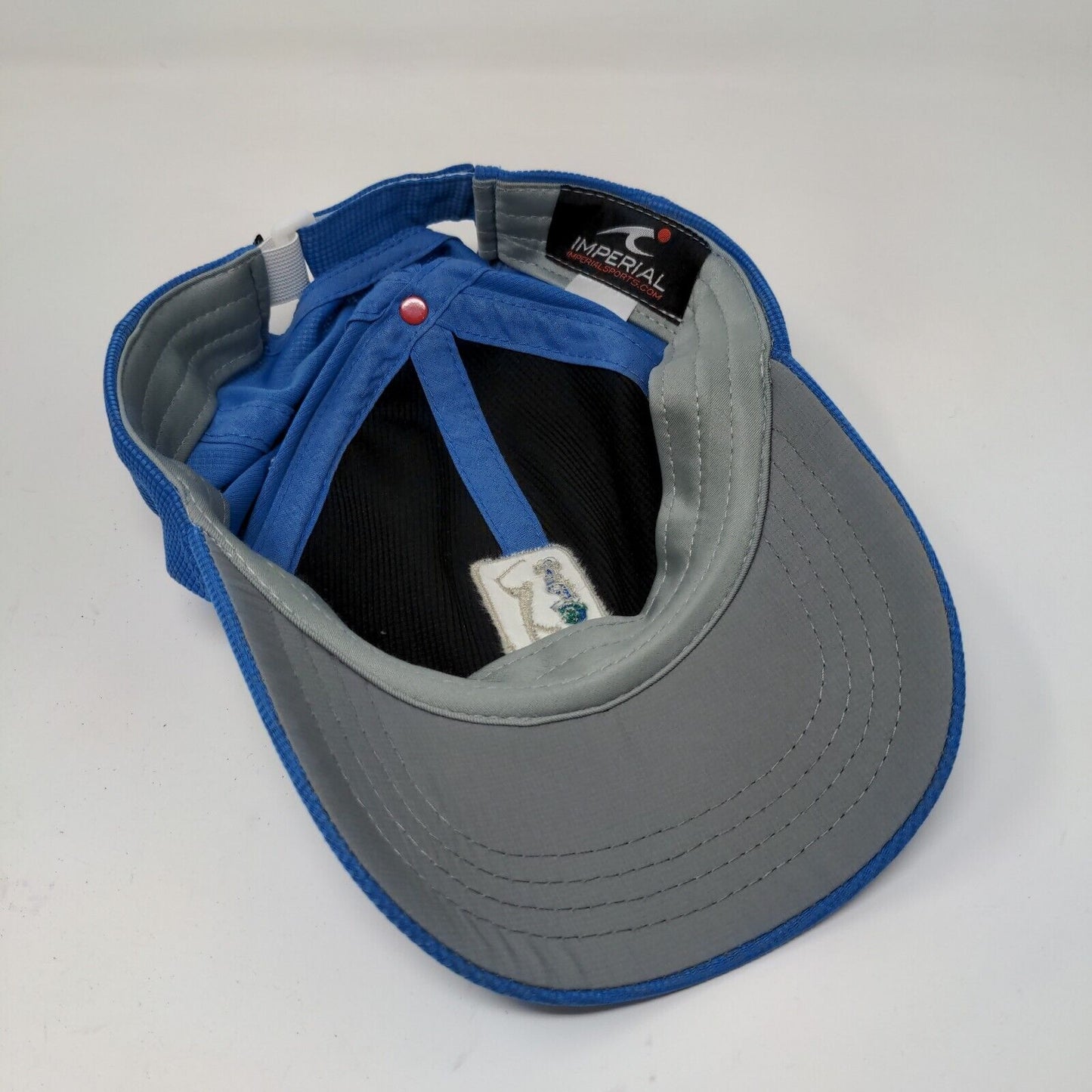 TPC Deere Run Men's Strapback Hat Blue Size OS Embroidered Logo