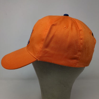 Unbranded Men's Snapback Hat Orange Adjustable Executive Beach Embroidered Logo