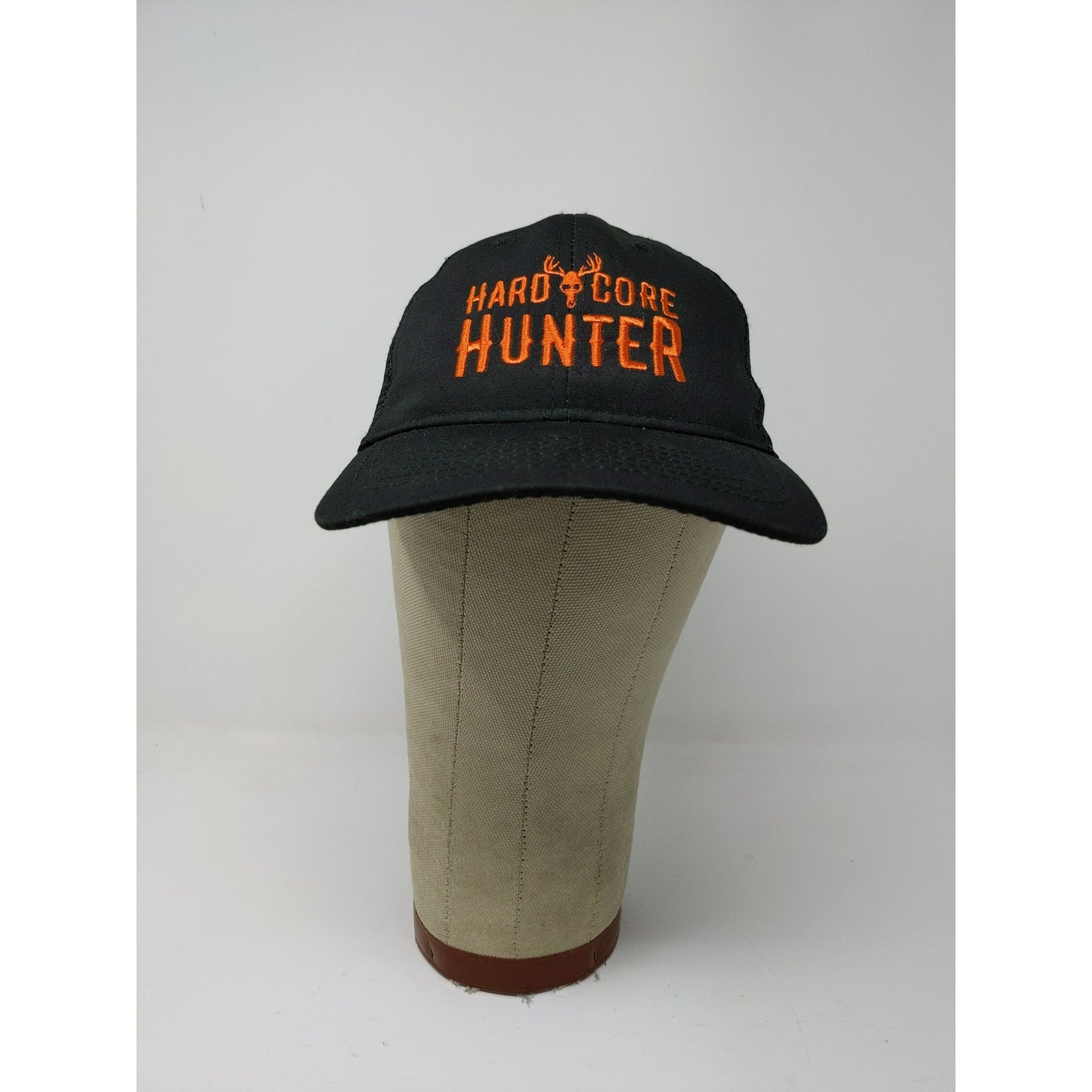Hard Core Hunter Snapback Mesh Back Hat Embroidered Logo OSFM Black