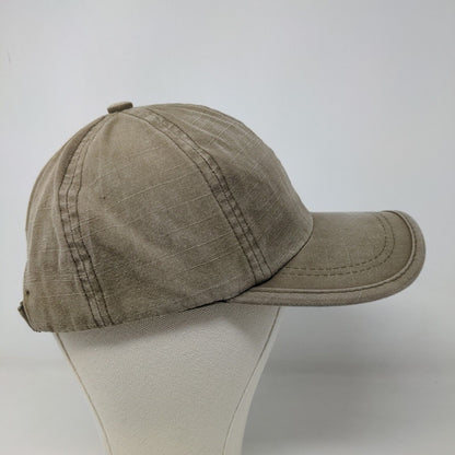 Unbranded Men's Slideback Hat Tan Adjustable Tag Logo Classic Cotton Blend