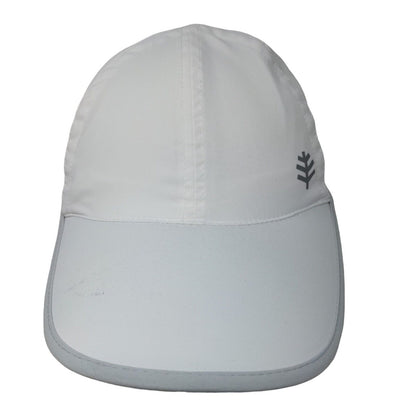 Coolibar UPF 50+ Men's Lenny Sport Cap White Size S/M Drawstring 100% Polyester