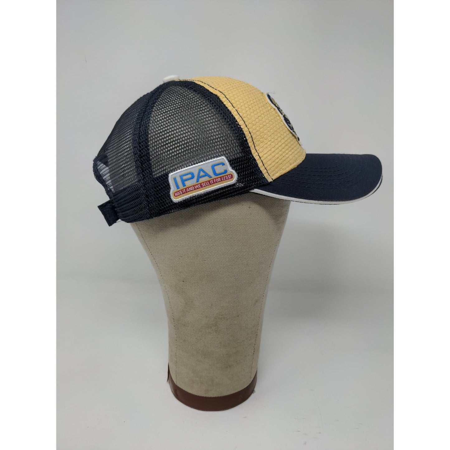 Dodge Ram SA Strapback Meshback Hat Embroidered Logo Blue Yellow