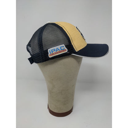 Dodge Ram SA Strapback Meshback Hat Embroidered Logo Blue Yellow