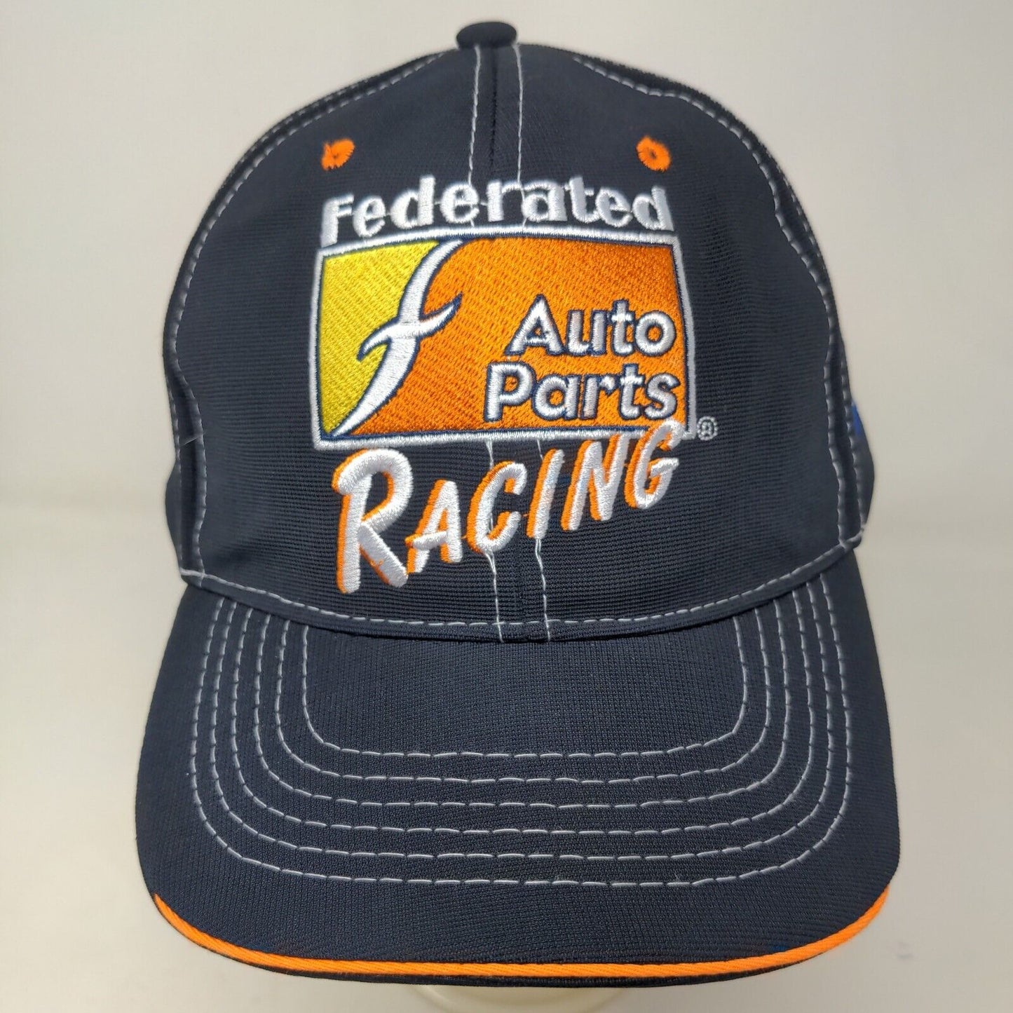 Federated Auto Parts Racing Men's Strapback Hat Black Embroidered Logo