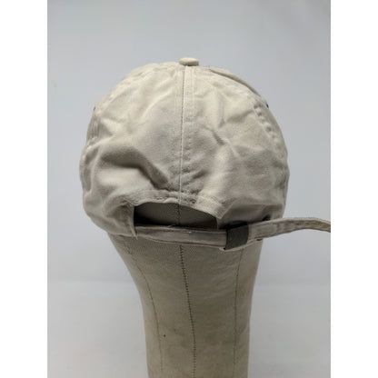 Poncies Water Sports Slideback Hat Tan Beige Embroidered Logo