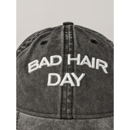 Bad Hair Day Slideback Hat Adjustable Black Colorful Embroidered OSFM