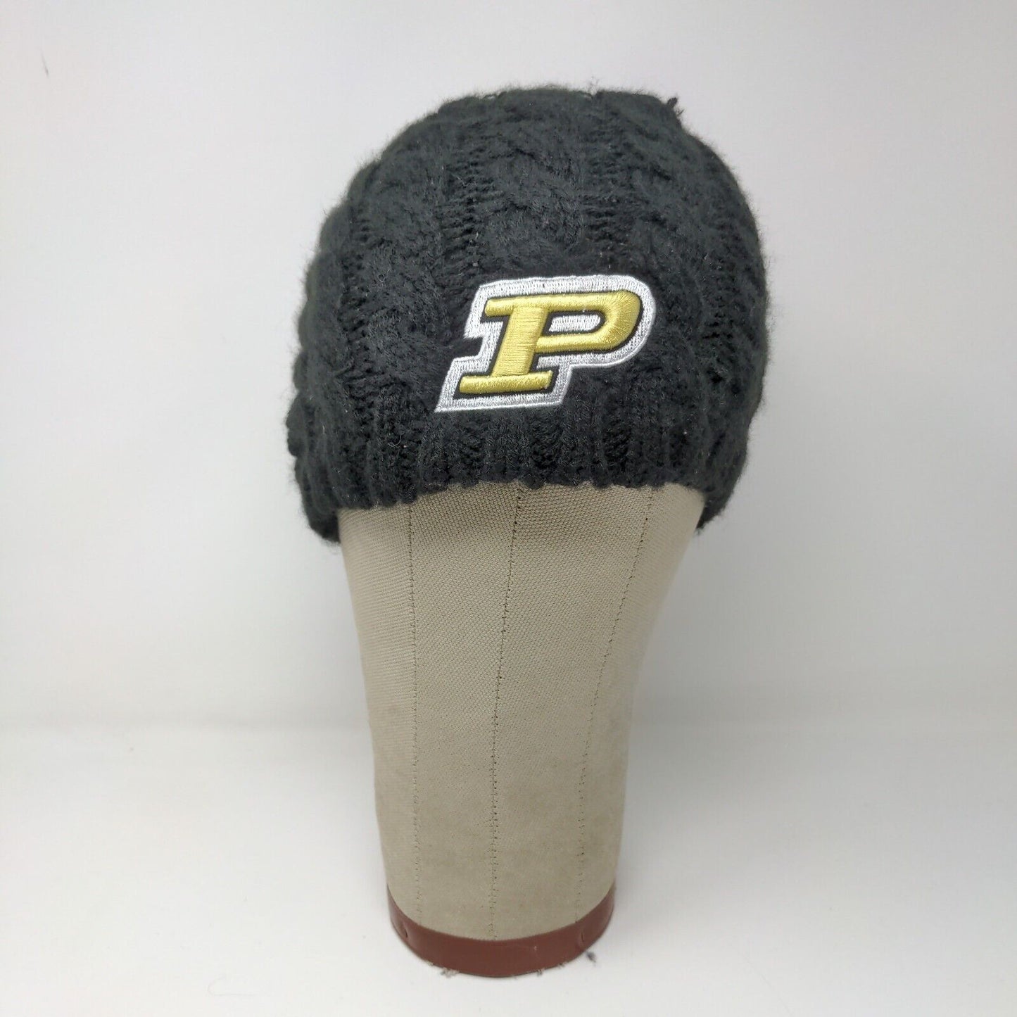 NCAA Purdue Black NEW ERA CAP HAT KNIT SKULL BEANIE WOMENS CABLE