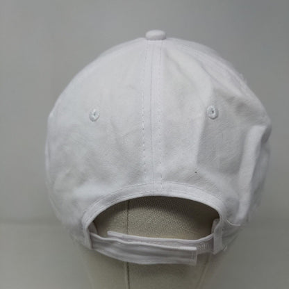 Port & Company Women's Strapback Hat White Adjustable Embroidered Savages Heart