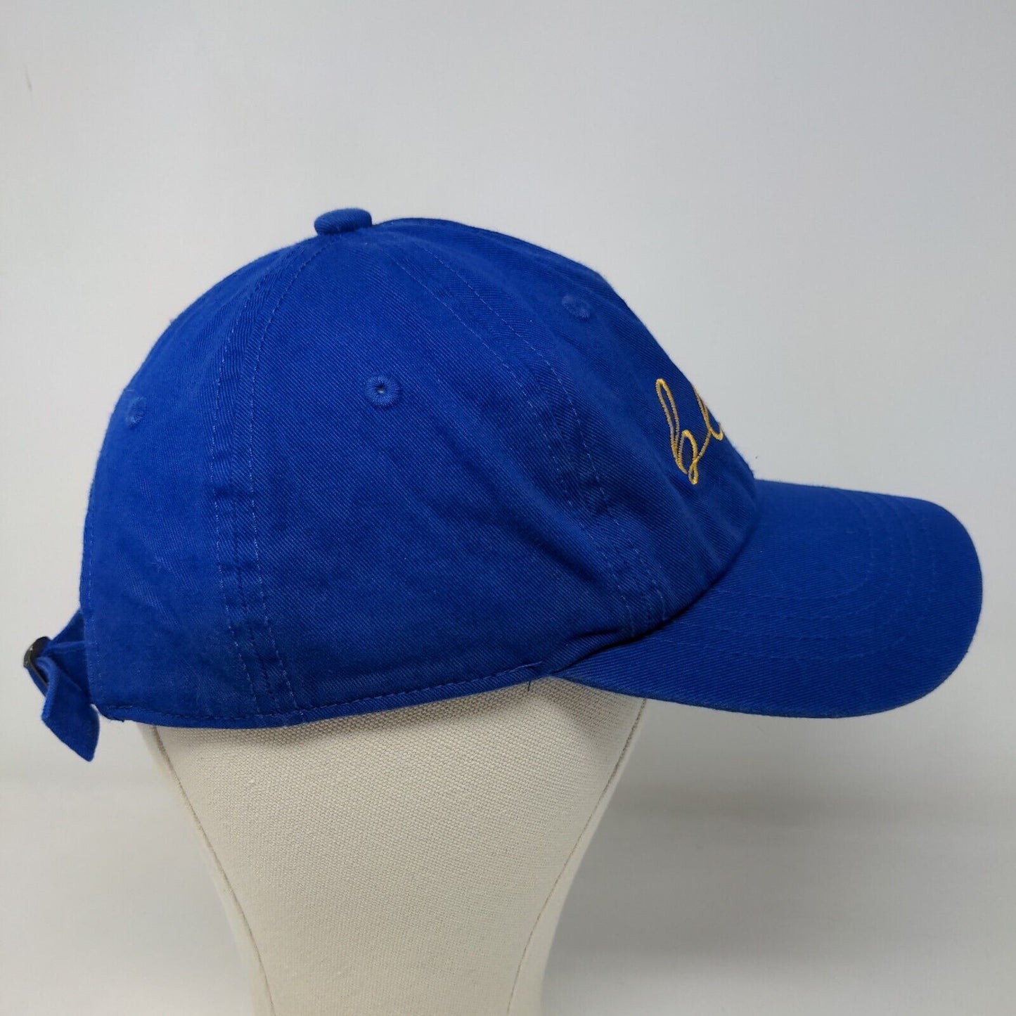 David & Young Women's Slideback Hat Blue OSFM Embroidered Blues Logo Cotton