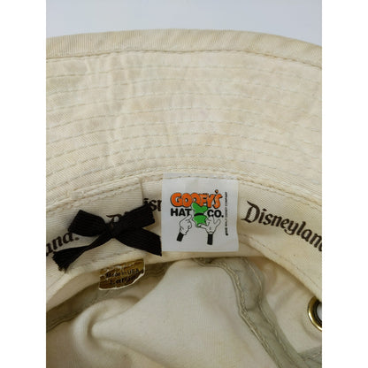 Vintage Goofy's Hat Co Disneyland Boonie Hat Made in USA SZ Large White SEE DESC