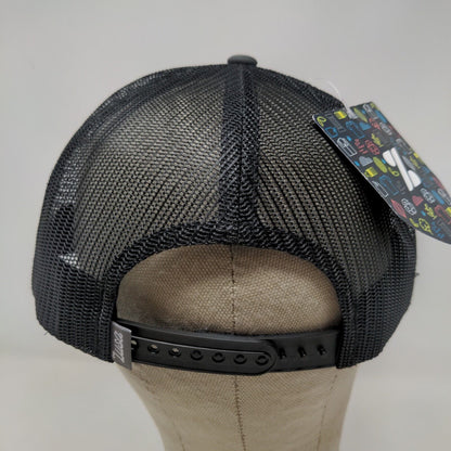 International Feed Men's Mesh Back Snapback Hat Black Embroidered Logo W/Tags