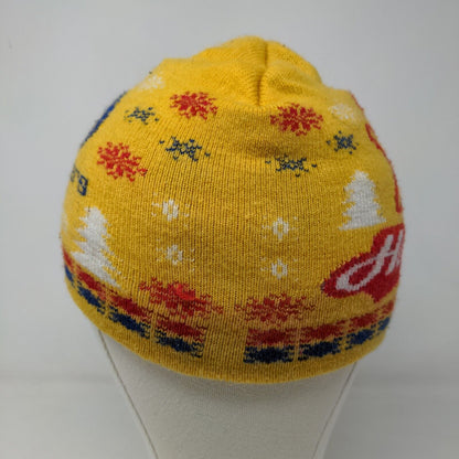 NBA Indiana Pacers Men's Knit Beanie Hat Yellow 100% Acrylic Hardee's Logo