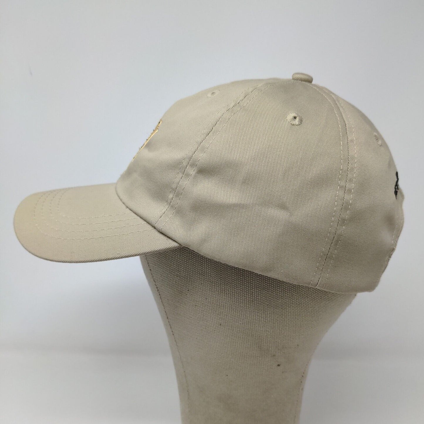 Rock Bottom Mug Club Men's Hat Tan Adjustable Slideback Embroidered Logo