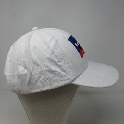 Tim Gregory Men's Slideback Hat White Adjustable Graphic Logo