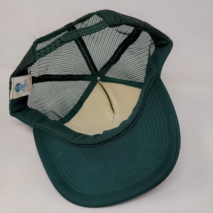Cobra Caps Men's Snapback Mesh Back Hat Green Size OSFA Happy Travelers Logo