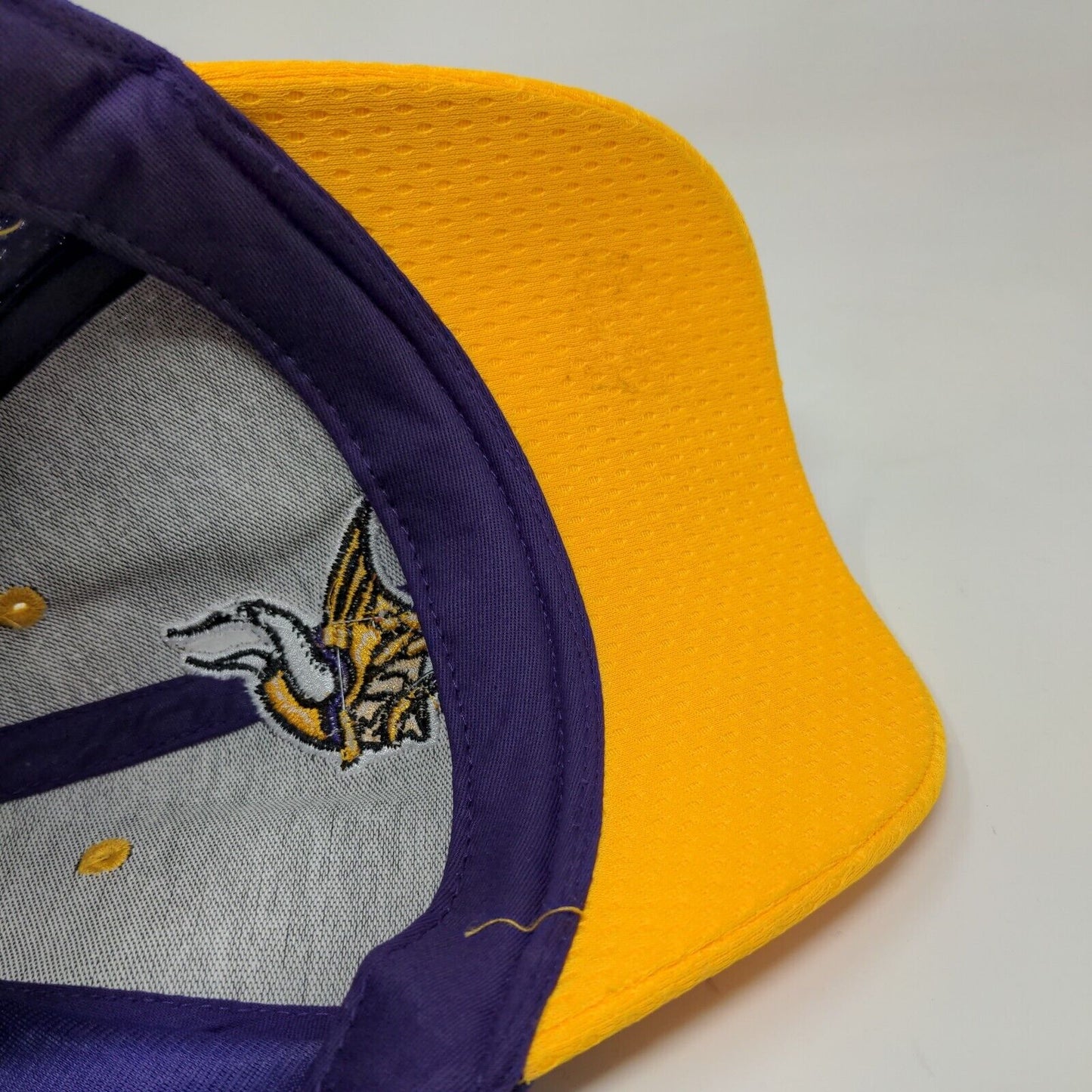 Reebok NFL Boys Minnesota Vikings Strapback Hat Purple Yellow #28 Peterson