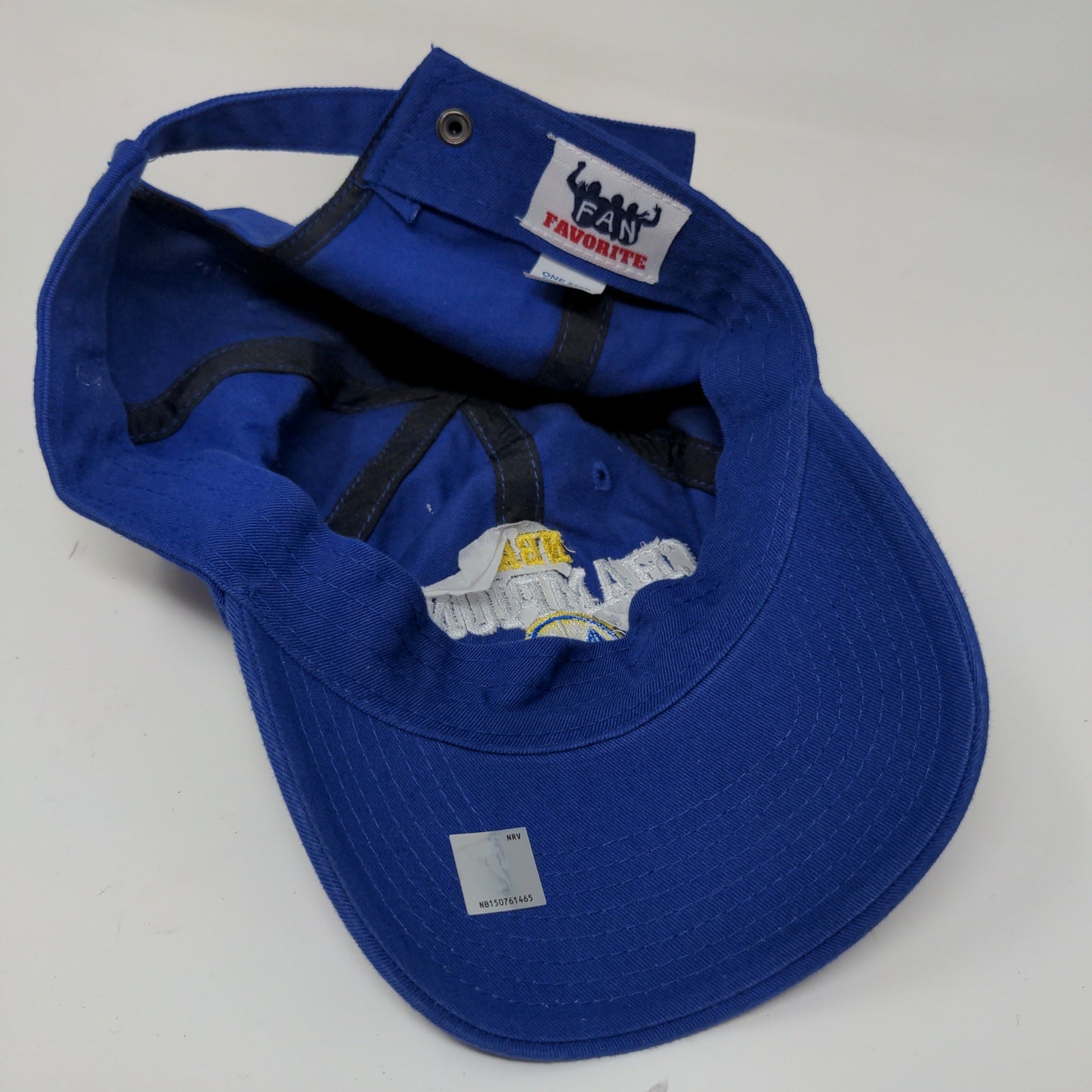 Fan Favorite Golden State Warriors 2018 NBA Champions Slideback Hat Blue OSFA