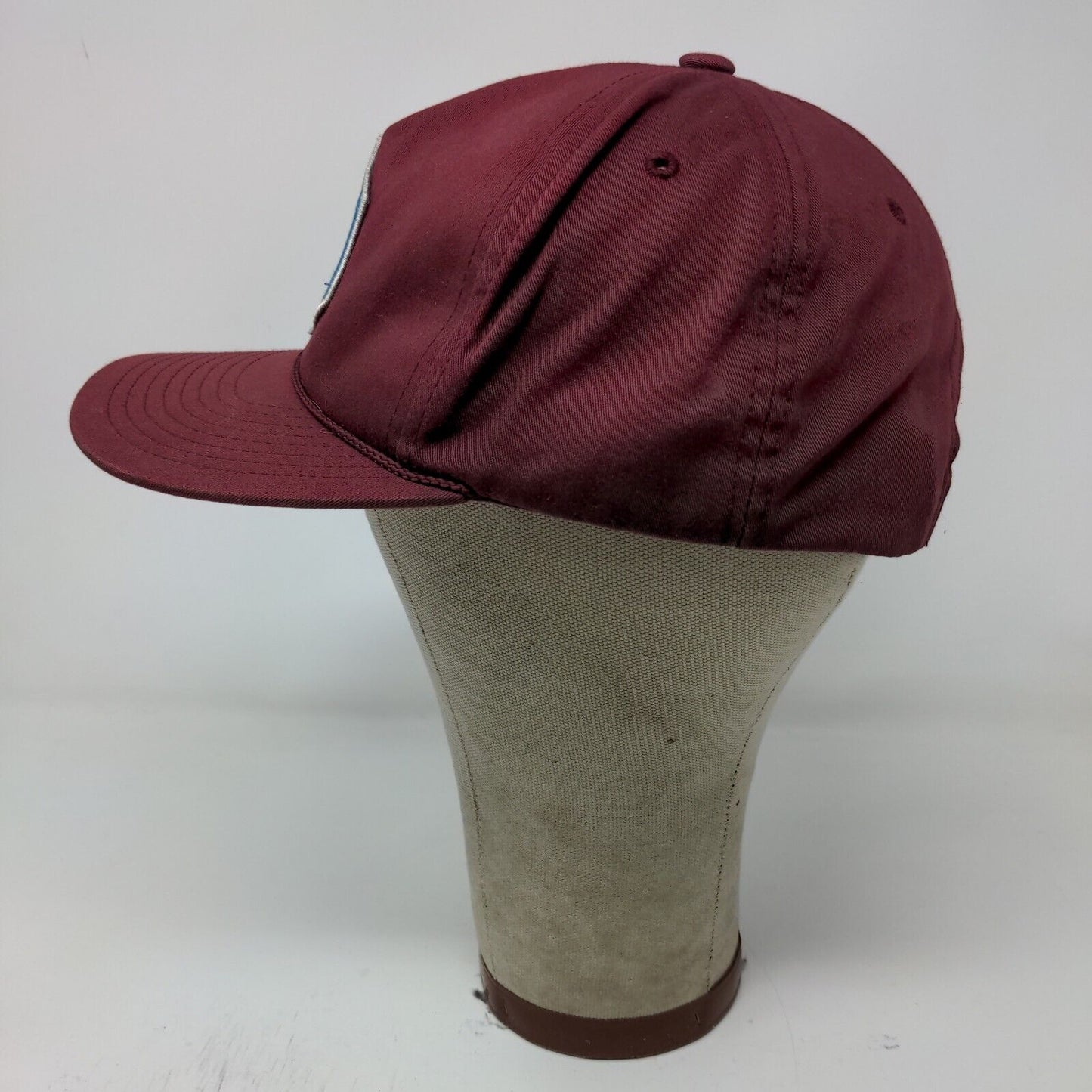 Obey Brand Mens Snapback Hat Size OSFA Red Embroidered Logo Cotton Blend