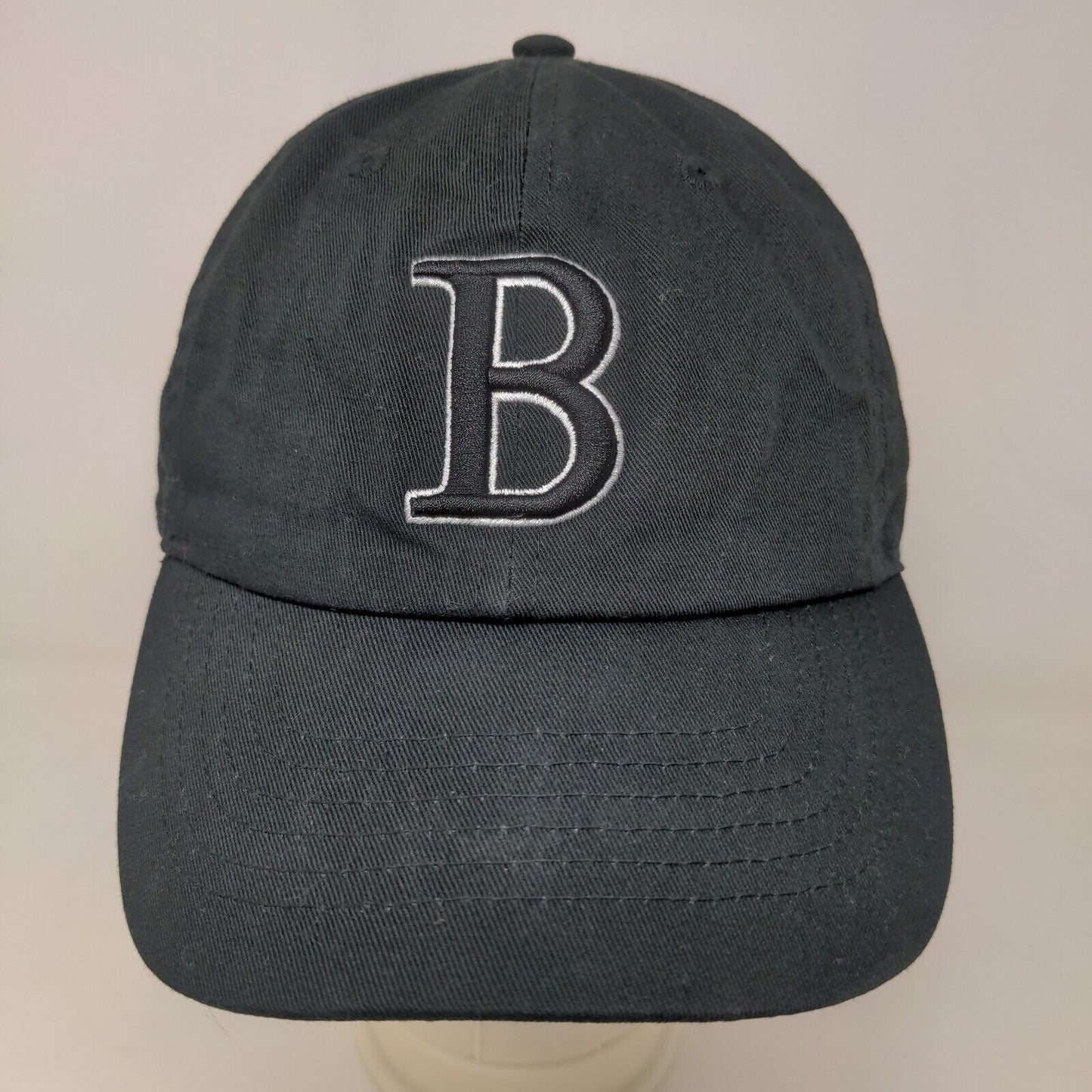 Bay State Apparel Men's Slideback Hat Black Adjustable Embroidered Boston Logo