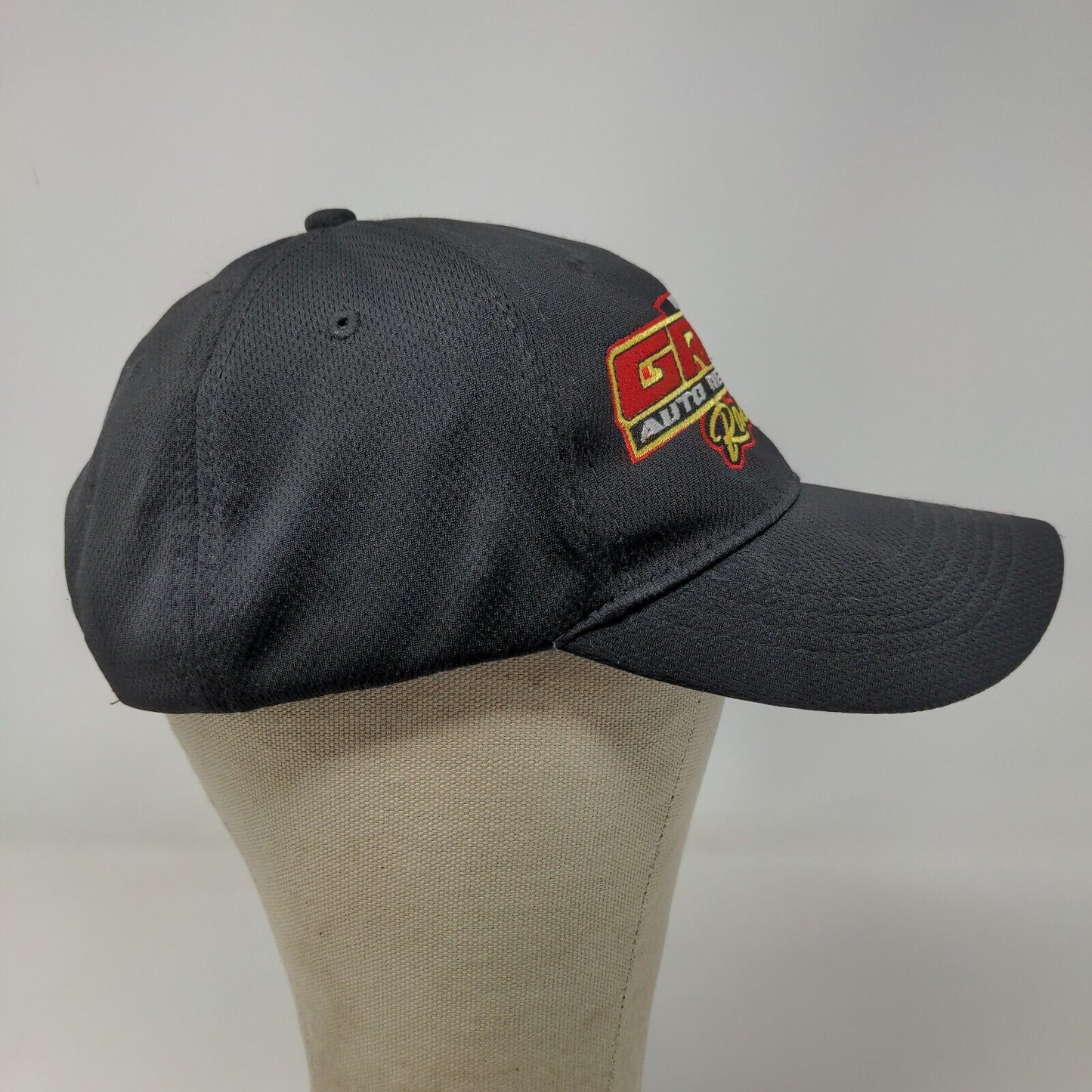 GRG Auto Repair Racing Men's Strapback Hat Black Embroidered Logo #37