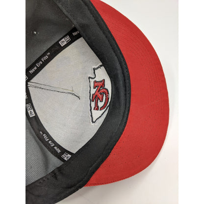 New Era 9Fifty Snapback Hat NFL Kansas City Chiefs Hat Red & Grey Embroidered