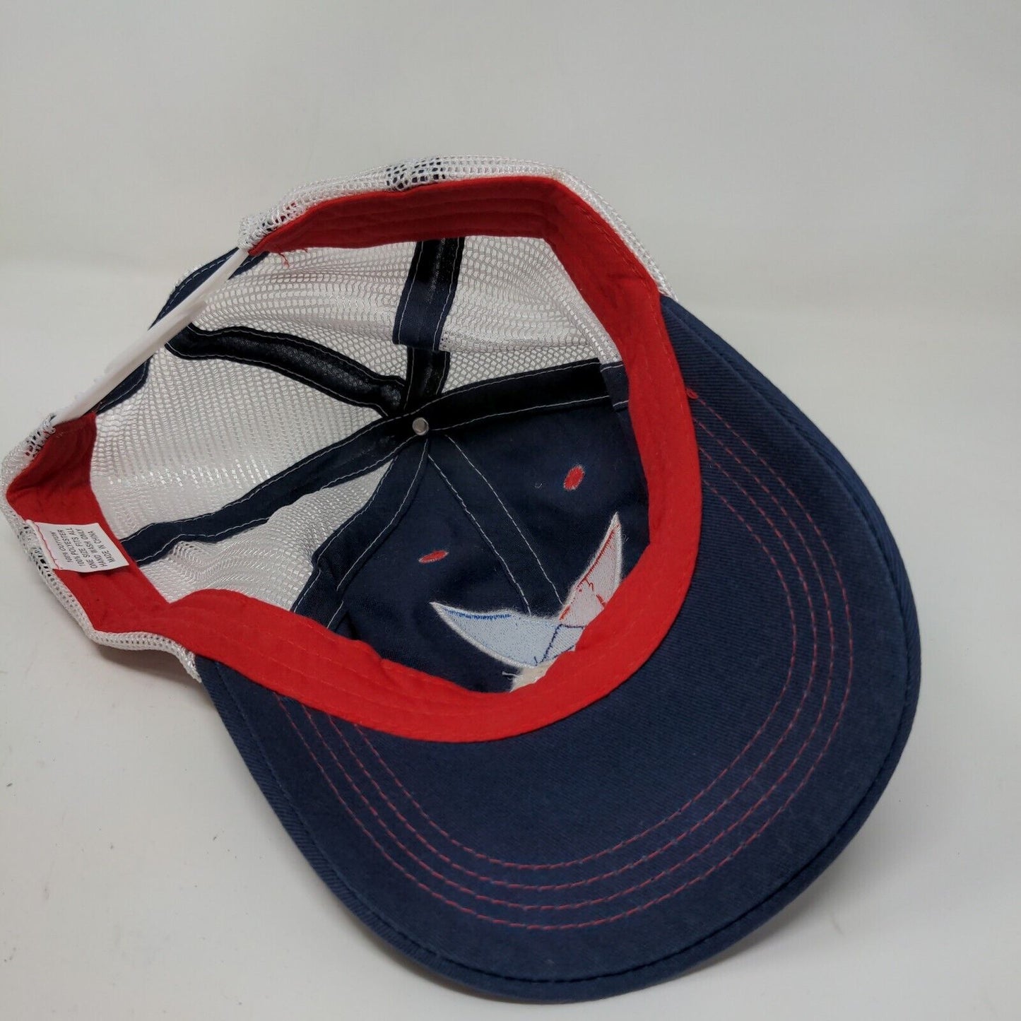 Valvoline Men's Snapback Mesh Back Hat Blue White OSFA Embroidered Logo